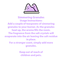 Load image into Gallery viewer, Simmering Granules Instruction "How To Use" Warning Stickers