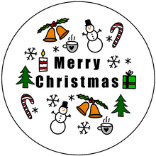 Load image into Gallery viewer, &quot;Merry Christmas&quot; Cute Pattern Packaging Stickers
